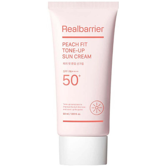 Real Barrier Peach Fit Tone-Up Sun Cream SPF 50+ PA++++